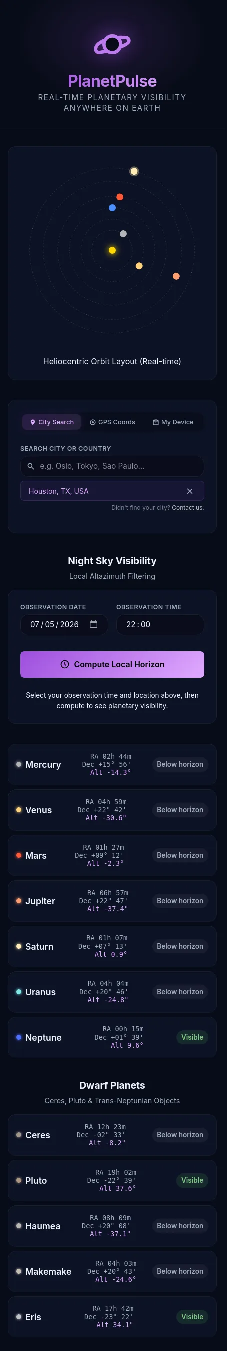PlanetPulse is LIVE!