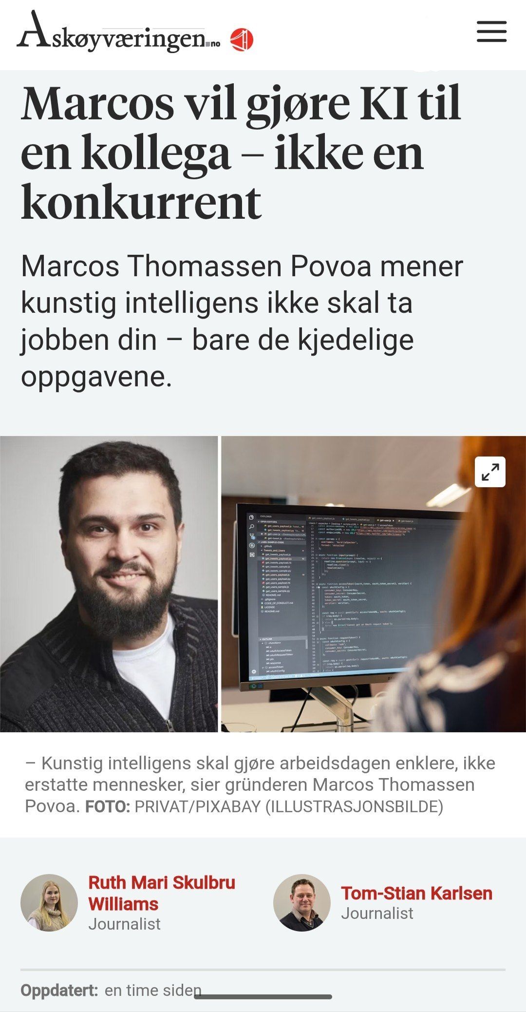 Stormberry is in the news today