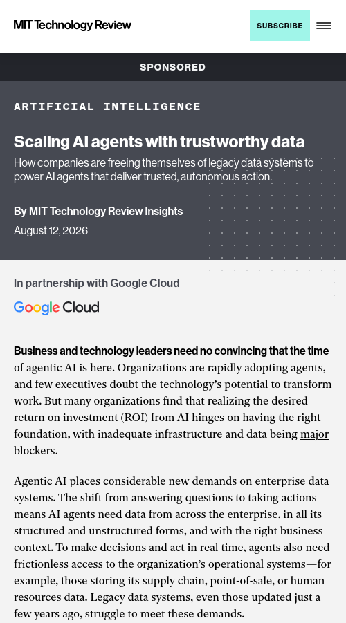 Only 45 per cent of company data is reachable by AI agents